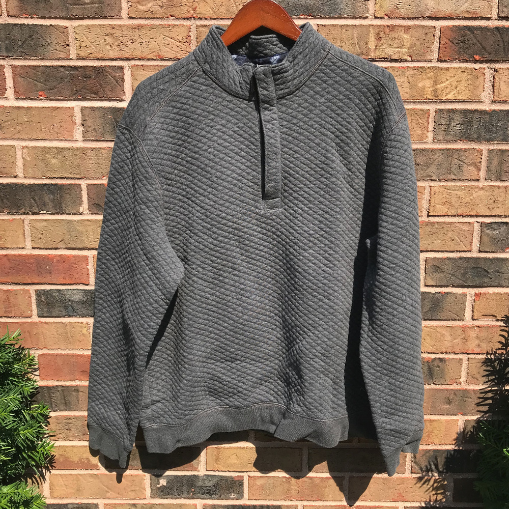Men's Tommy Bahama Quilted 1/4 Zip Sweatshirt